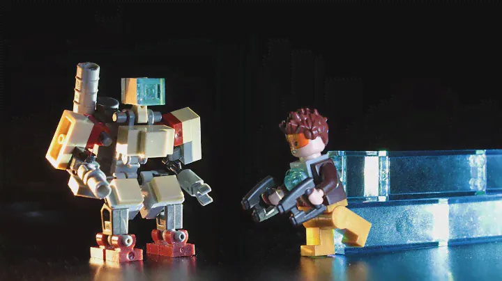 Lego Overwatch Bastion minifigure MOC with tutorial